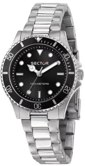 Sector 230 Dameklokke R3253161529 Sort/Stål Ø35 mm