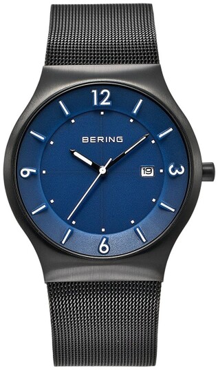 Bering Herreklokke 14440 227 Solar Blå/Stål Ø40 mm
