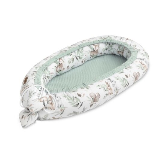 Sensillo Vaffel Babynest Deers Mint Sensillo Vaffel Babynest Deers Mint