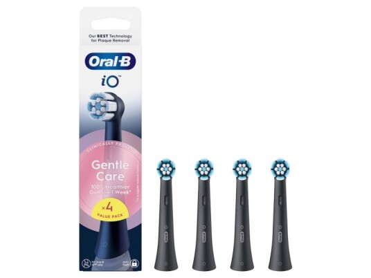 Borsthuvud Io Gentle Care Black 4St
