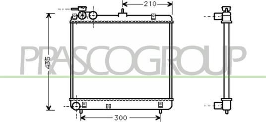 PRASCO HN320R001 Radiator motorkjøling