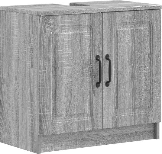 vidaXL Baderomsvaskeskap UTRECHT Grå Sonoma 59,5 x 31,5 x 59 cm