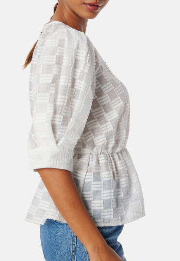 BUBBLEROOM Structured Blouse White L
