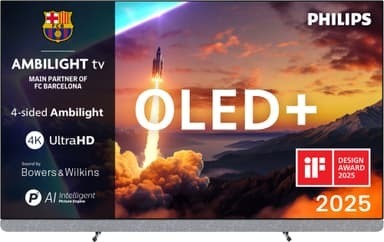 Philips 77" OLED910 OLED Plus Smart-TV med Ambilight 4K (2025)