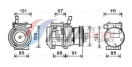 AC kompressor AVA Clever Choice KAAK145
