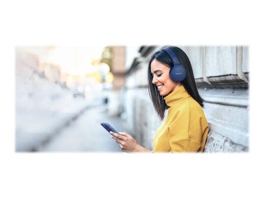 Panasonic Rb-Hf420be - Hodetelefoner Med Mikrofon - On-Ear - Bluetooth - Trådløs - Blå Panasonic Rb-Hf420be - Hodetelefoner Med Mikrofon - On-Ear - Bluetooth - Trådløs - Blå