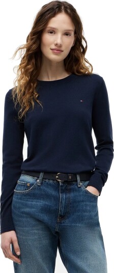 Tommy Hilfiger Co Jersey Fine Gg Ls C Nk Swt Navy XL Tommy Hilfiger Co Jersey Fine Gg Ls C Nk Swt Navy XL
