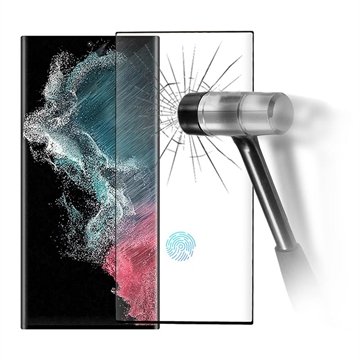 Full Cover Samsung Galaxy S23 Ultra 5G Beskyttelsesglass Svart