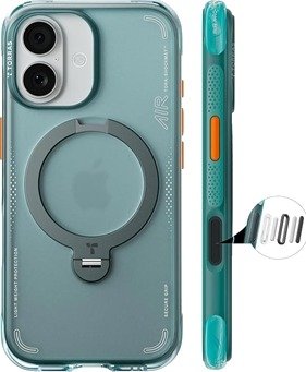 iPhone 17 Torras Ostand Q3 Air MagSafe Deksel - Grønn
