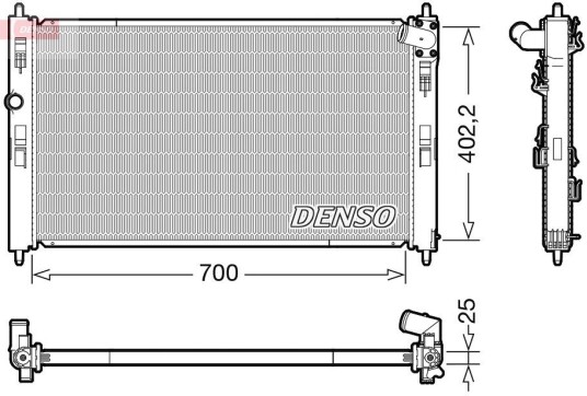 Radiator DENSO DRM45053 Radiator DENSO DRM45053