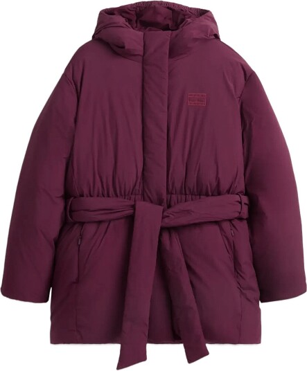Tommy Jeans Tjw Smooth Padding Puffer Ext Burgundy S