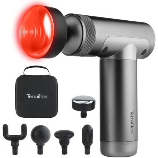 Terraillon Massagepistol Muscle Massager med värme, 5st tillbehör Terraillon Massagepistol Muscle Massager med värme, 5st tillbehör