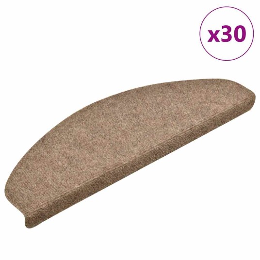  Selvklebende trappematter 30 stk kremhvit 65x21x4 cm 8721288457837