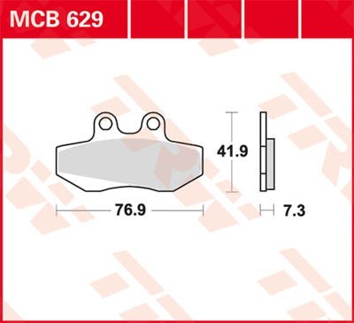Bremseklosser TRW MCB629