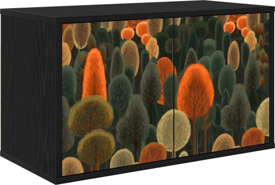 vidaXL Vegghengt TV skap ZAANDAM 69 x 33 x 40 cm Svart eik vidaXL Vegghengt TV skap ZAANDAM 69 x 33 x 40 cm Svart eik
