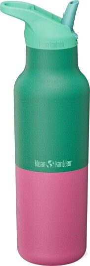 Klean Kanteen Rise Vacuum Classic termoflaske 473 ml - parakittgrønn kaleidoskop