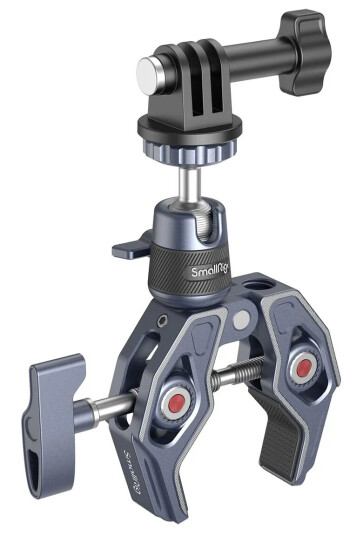 SmallRig 4102B Crab-Shaped Clamp Action Klemme m/ kulehode + GoPro feste SmallRig 4102B Crab-Shaped Clamp Action Klemme m/ kulehode + GoPro feste