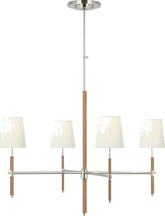 Arena 42" Ring/Globe Chandelier Antique Brass