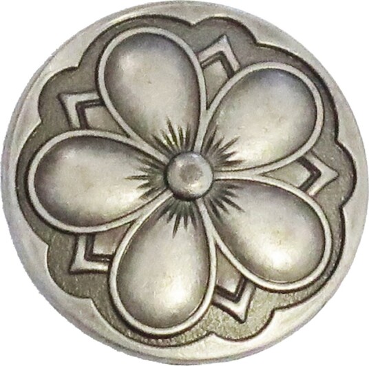 Villy Jensen Tinnknapp med Blomst 15 mm 1729-26-0000 Villy Jensen Tinnknapp med Blomst 15 mm 1729-26-0000