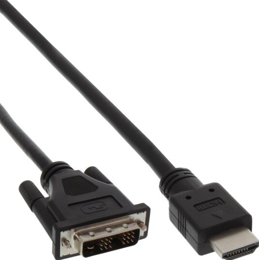 Inline 17659E 0,5 M Hdmi Dvi Hankjønn Hankjønn Svart