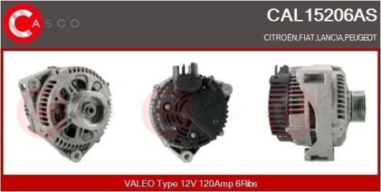 Dynamo CASCO CAL15206AS