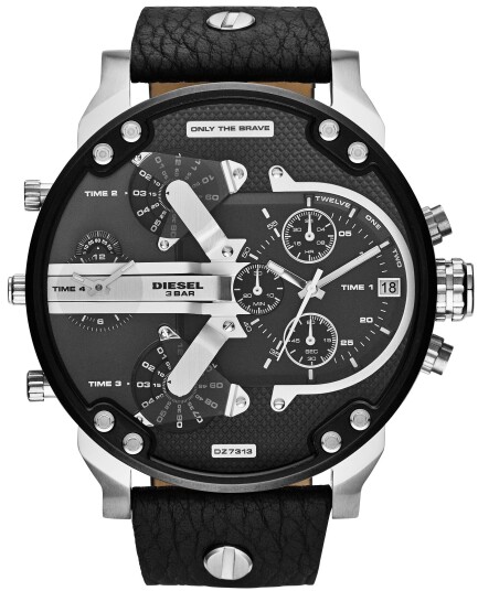 Diesel Herreklokke DZ7313 Mr. Daddy 2.0 Sort/Lær Ø57 mm Diesel Herreklokke DZ7313 Mr. Daddy 2.0 Sort/Lær Ø57 mm