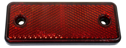 Rød rektangular refleks 96 x 38mm Rød rektangular refleks 96 x 38mm