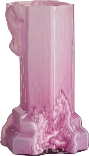 Kosta Boda   Rocky Baroque Vas Cool Pink 350 Mm Vaser Hanna Hansdotter Rosa