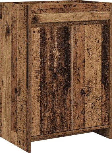 Badskapinet under vask Gammelt tre 56 x 37,5 x 81 cm