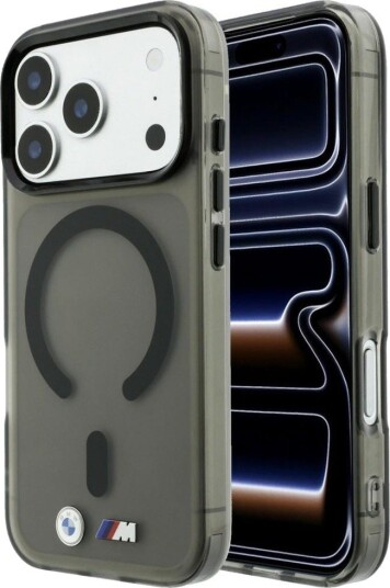 BMW M MagSafe-etui til iPhone 18 Pro Max / 17 Pro Max - Svart med frostet metall-logo