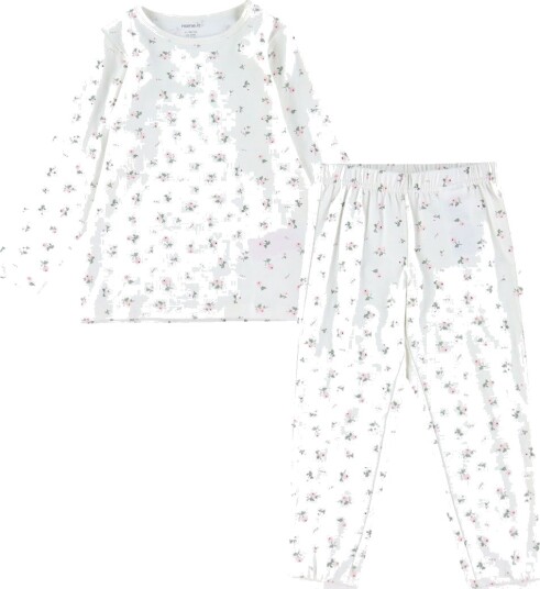 Name It Flowers pyjamas jente jet stream 86/92 2-delt bomull