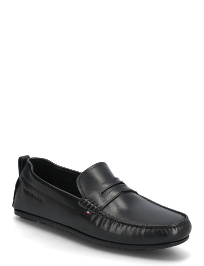 Tommy Hilfiger Core Hilfiger Leather Driver - Black - 40