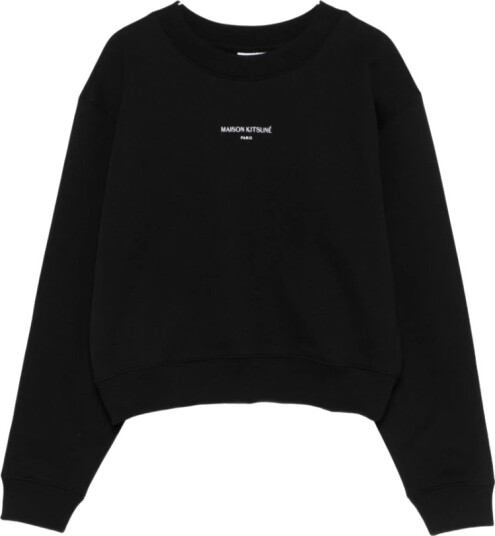 Maison Kitsuné Dame Gensere & Hettegensere Svart M,