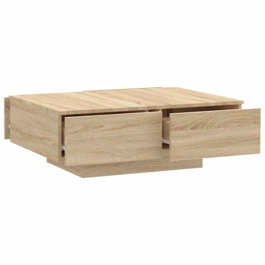 vidaXL Salongbord sonoma eik 90x60x31 cm sponplate
