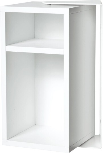 Mavis - Rio Vit Nattbord Hvit Mdf/metall