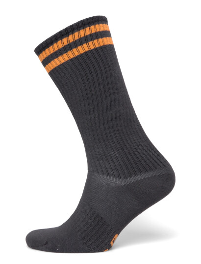 Mini Rodini Football Stripe Knee High Socks   Black   20/23