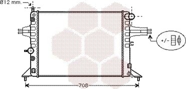 VAN WEZEL 37002256 Radiator motorkjøling VAN WEZEL 37002256 Radiator motorkjøling