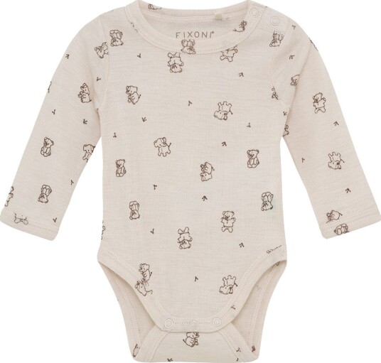 Fixoni Body I/e - Ull - Mandel Peach - Fixoni - 44 - Langermet Body - Beige