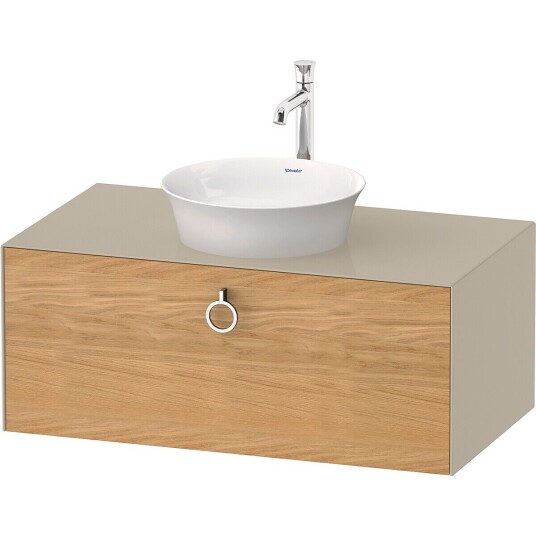 Duravit White Tulip Servantskap 1 skuff 100x55x40,8 cm Eik/Taupe Høyglans