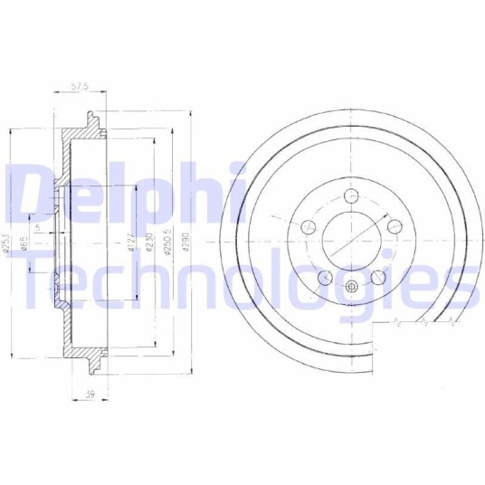 Bremsetrømmel DELPHI BF406