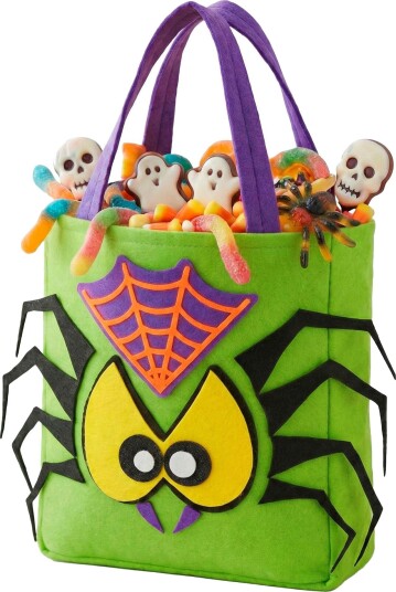 Grønn Edderkopp - Halloween Godteripose (24x23 cm) Grønn Edderkopp - Halloween Godteripose (24x23 cm)