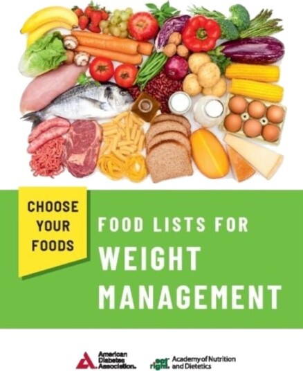 Choose Your Foods: Food Lists for Weight Management pack of 25