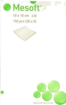 Mesoft sterile kompresser 10x10 cm 5 pk 150 stk Mesoft sterile kompresser 10x10 cm 5 pk 150 stk