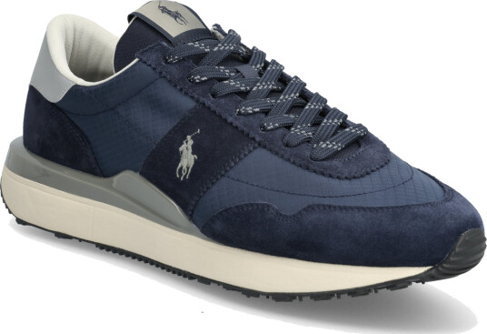 Polo Ralph Lauren Train 89 Suede & Oxford Sneaker - Navy - 43.5