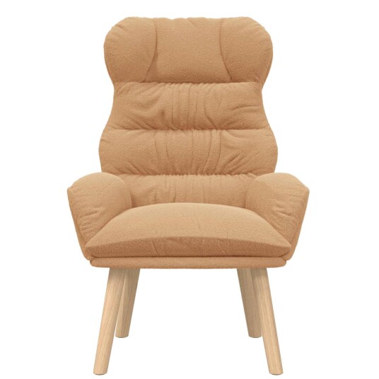 Avslappende stol Beige 69 x 74 x 93 cm stoff Avslappende stol Beige 69 x 74 x 93 cm stoff
