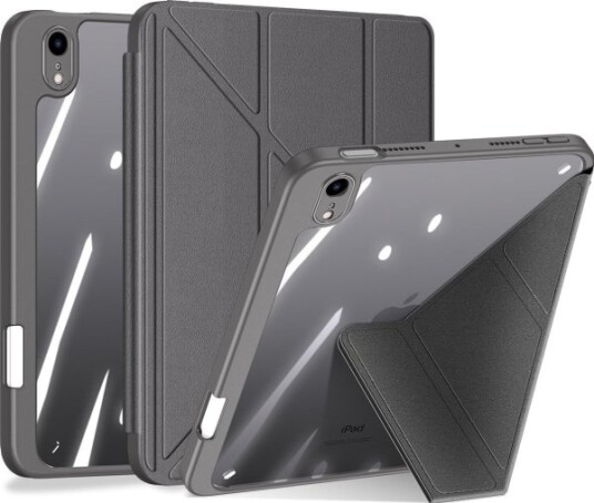 Dux Ducis Dux Ducis Magi Nettbrettetui Til Ipad Mini 2021 Smart Deksel Med Stativ Og Oppbevaring For Apple Pencil Grå Dux Ducis Dux Ducis Magi Nettbrettetui Til Ipad Mini 2021 Smart Deksel Med Stativ Og Oppbevaring For Apple Pencil Grå