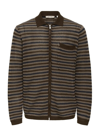 ONLY & SONS Onsweek Rlx 5 Ls Shirt Knit - Brown - XS
