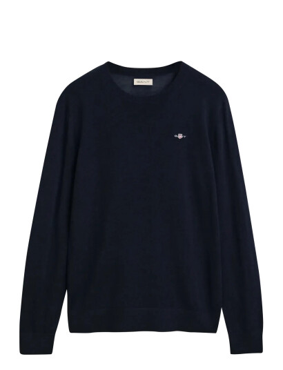 GANT Extrafine Merino Wool C Neck Blue 134 140