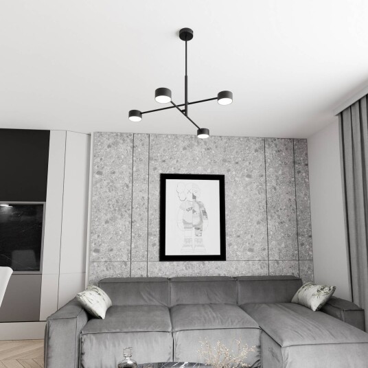 Pendellampe Natsu EMIBIG LIGHTING dimbar Sort Stue / spisestue Metall Moderne Pendellampe Natsu EMIBIG LIGHTING dimbar Sort Stue / spisestue Metall Moderne