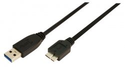 LogiLink USB Cable 3.0 AM to Micro BM black 2,00 m